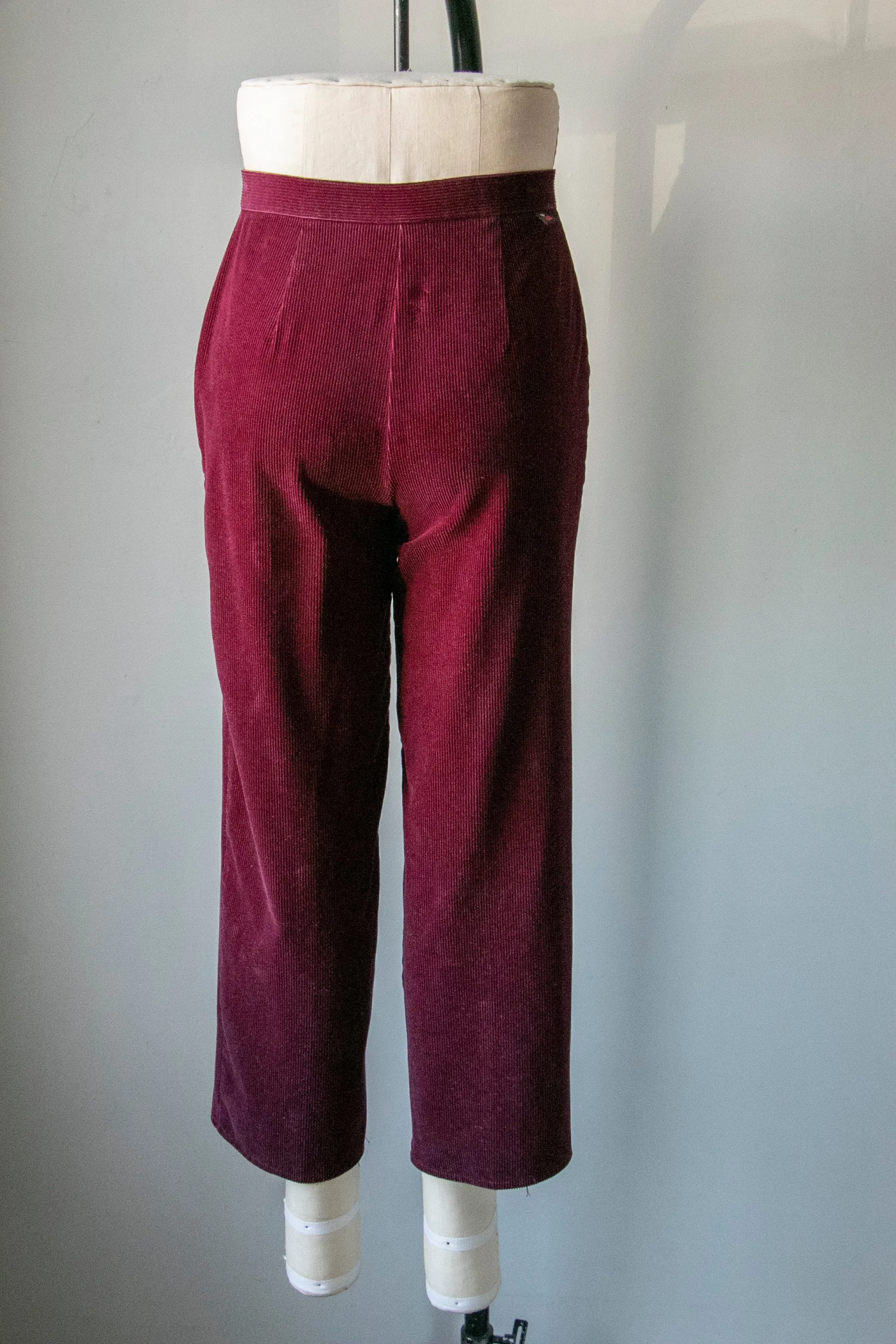 1980s Cords Corduroy Pants High Waist S / XS