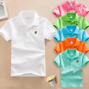 2020 Summer New Boys Short Sleeve Polo Shirt