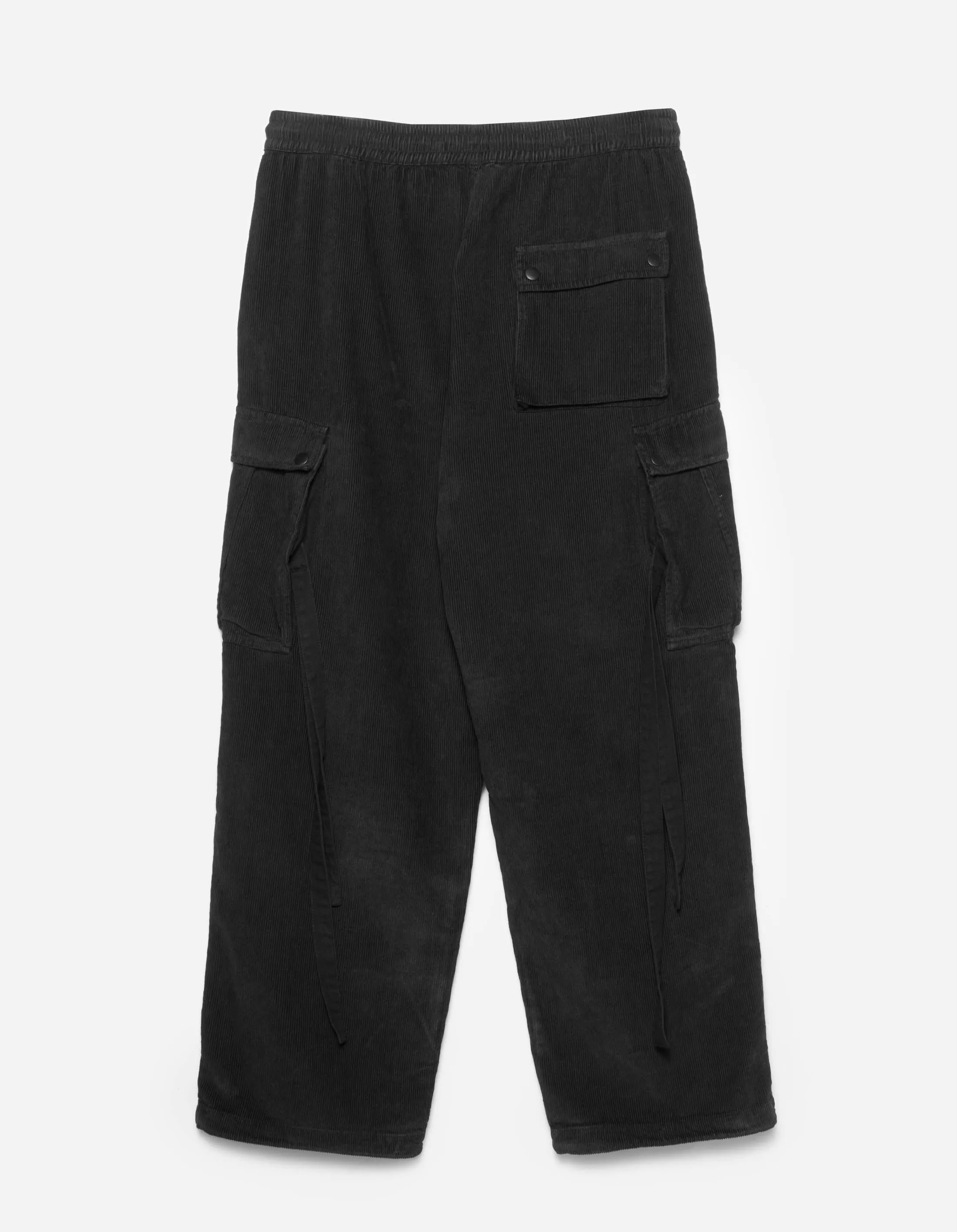 4569 Hemp Utility Cargo Track Pants Black