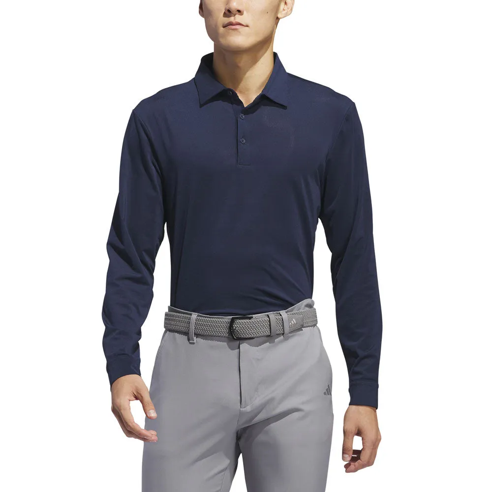 adidas Mens Core Long Sleeve Polo