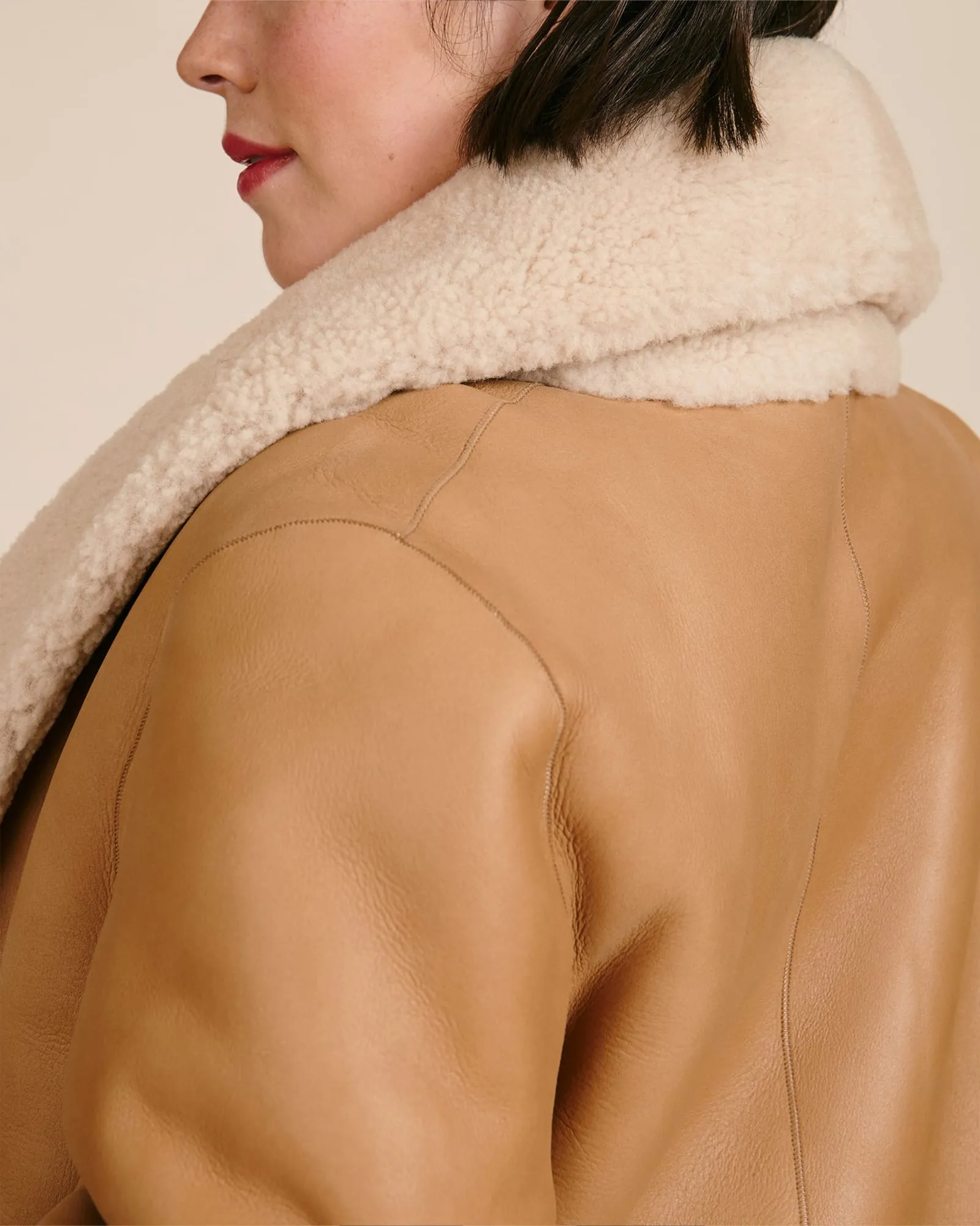 Aerie Shearling Coat | Cream