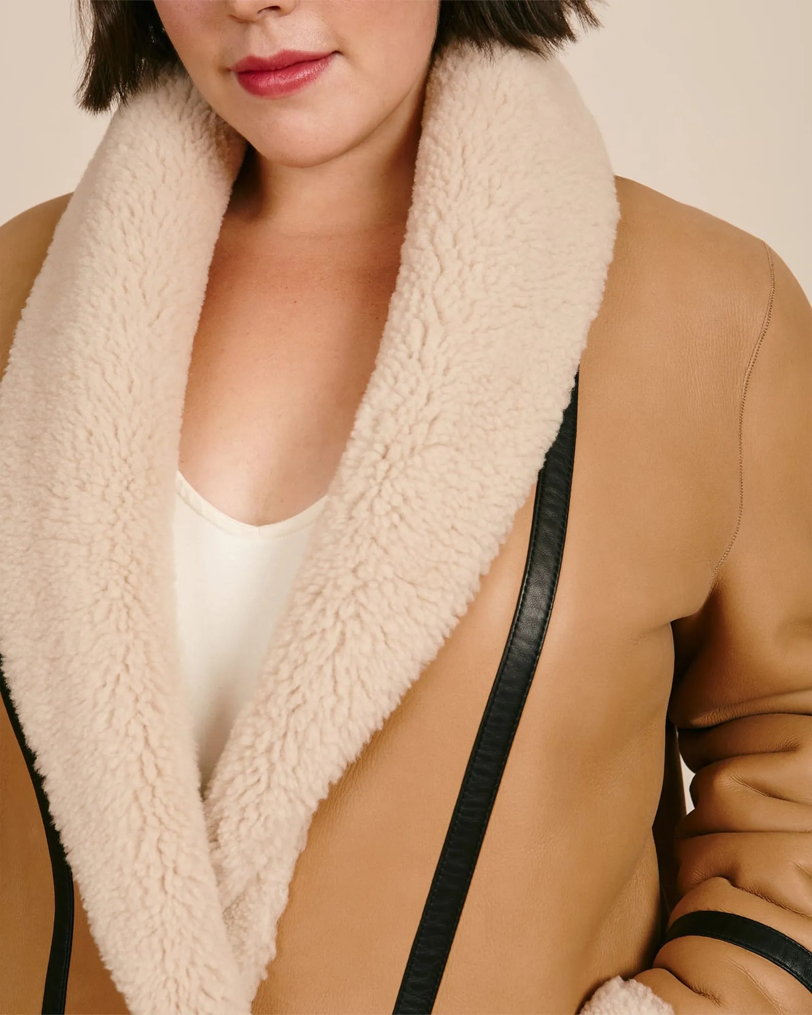 Aerie Shearling Coat | Cream