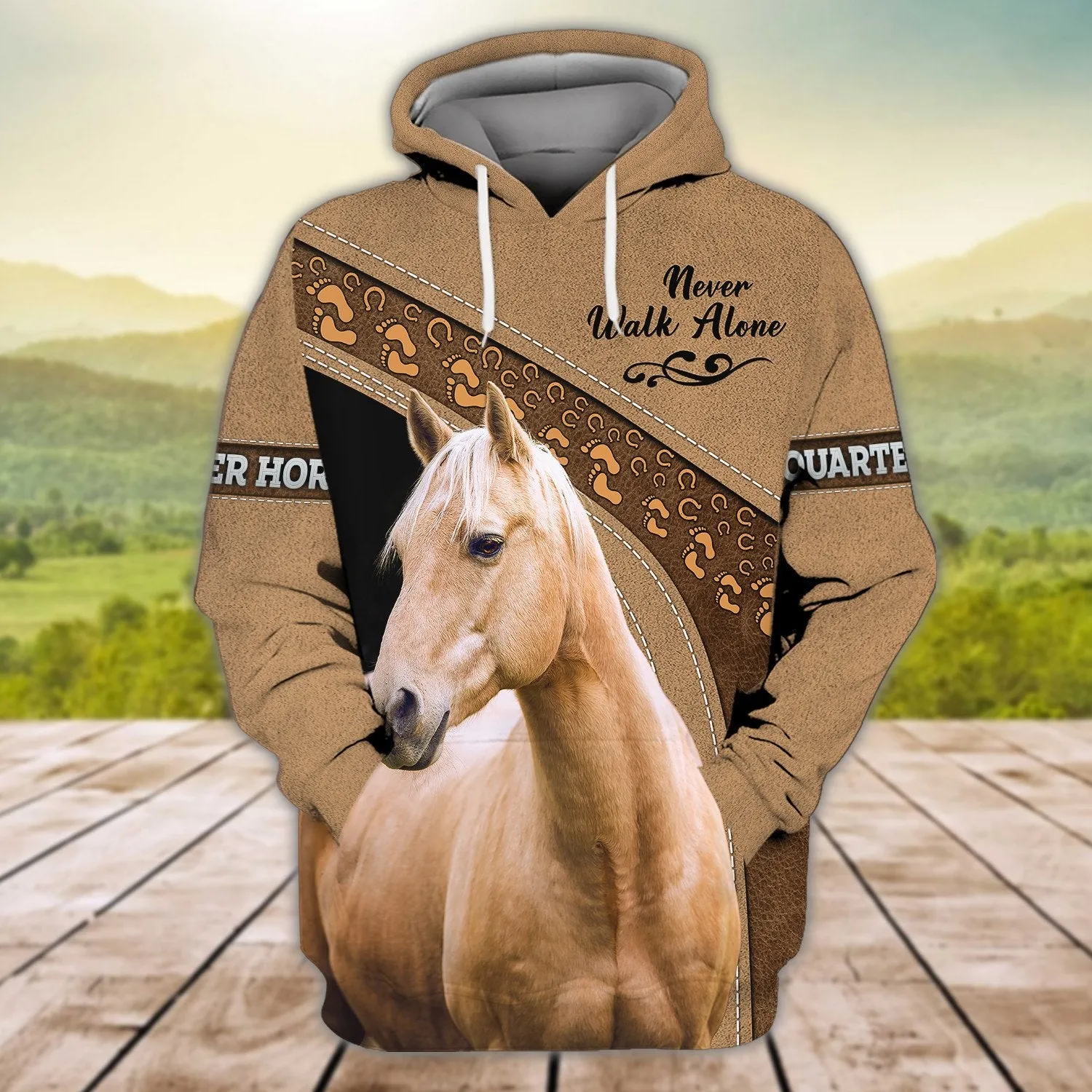 American Quarter Horse Never Walk Alone 3D Full Print