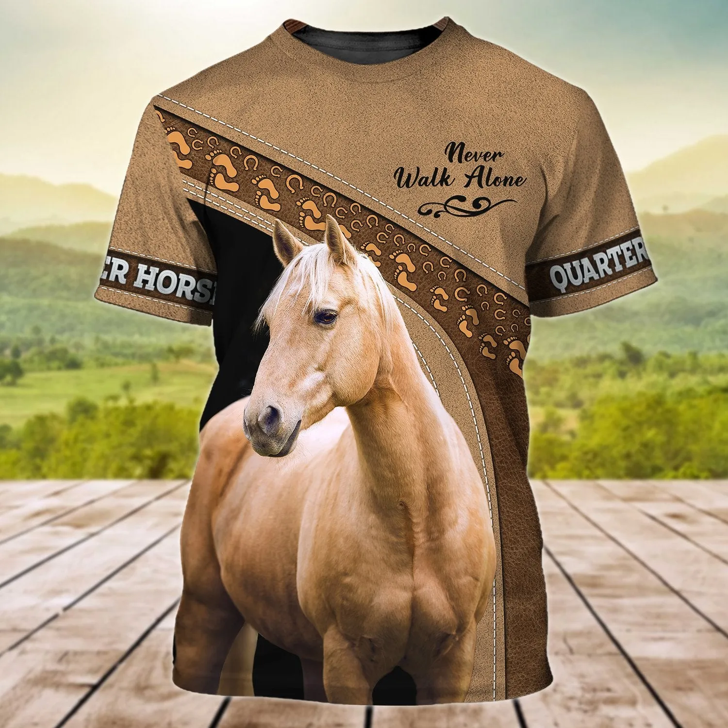 American Quarter Horse Never Walk Alone 3D Full Print