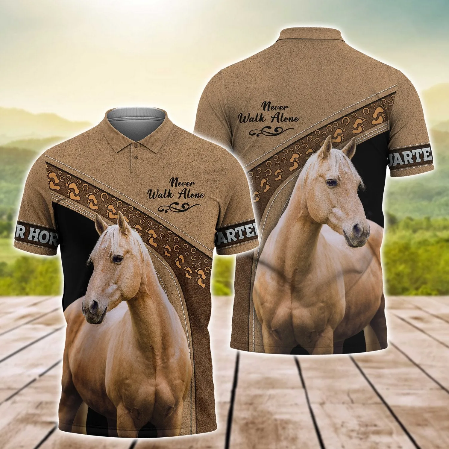 American Quarter Horse Never Walk Alone 3D Full Print