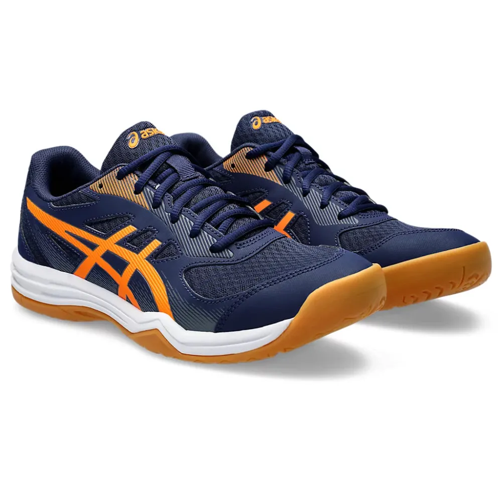 ASICS Men's Upcourt 5 Badminton Shoe (Peacoat/Shocking Orange)