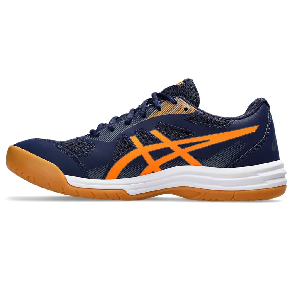 ASICS Men's Upcourt 5 Badminton Shoe (Peacoat/Shocking Orange)