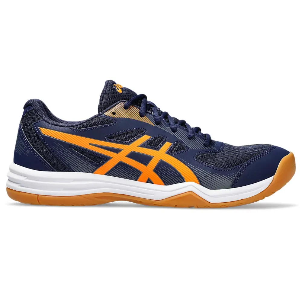 ASICS Men's Upcourt 5 Badminton Shoe (Peacoat/Shocking Orange)