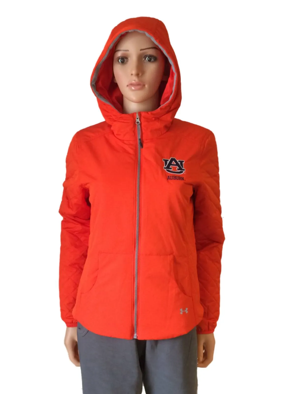 Auburn Tigers Under Armour Coldgear Storm1 WOMENS Orange Full Zip Coat (S)