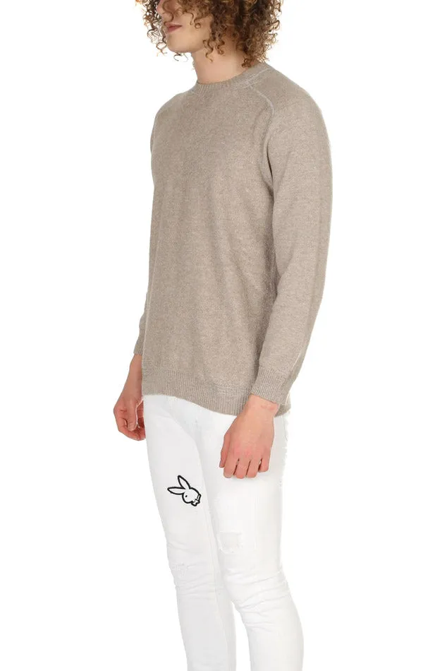 Avant Toi Mended Crewneck Sweater