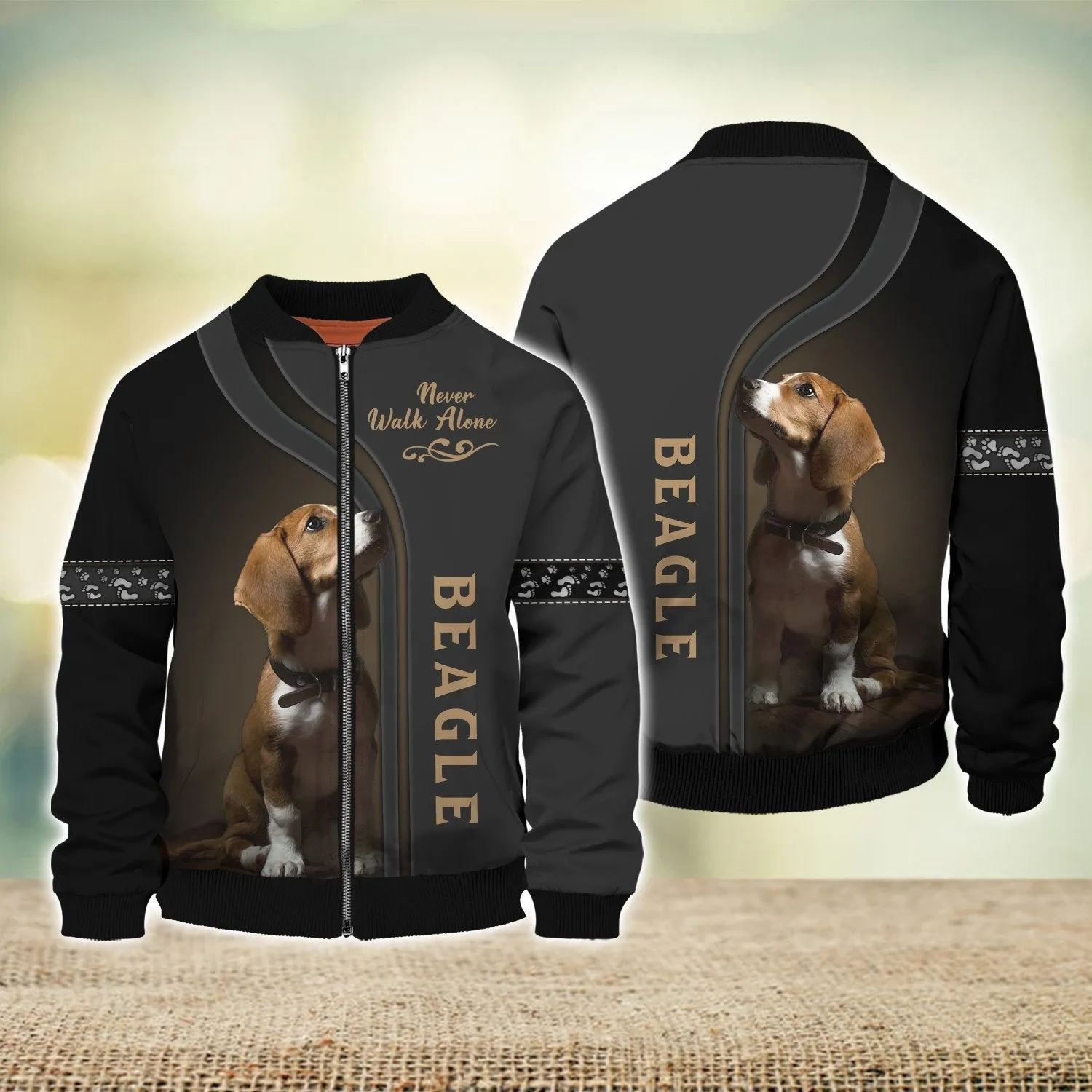 Beagle Lover Never Walk Alone 3D Full Print Shirts 2761, Shirt For Dog Lovers, Dog Memorial Gifts for loss of Dog