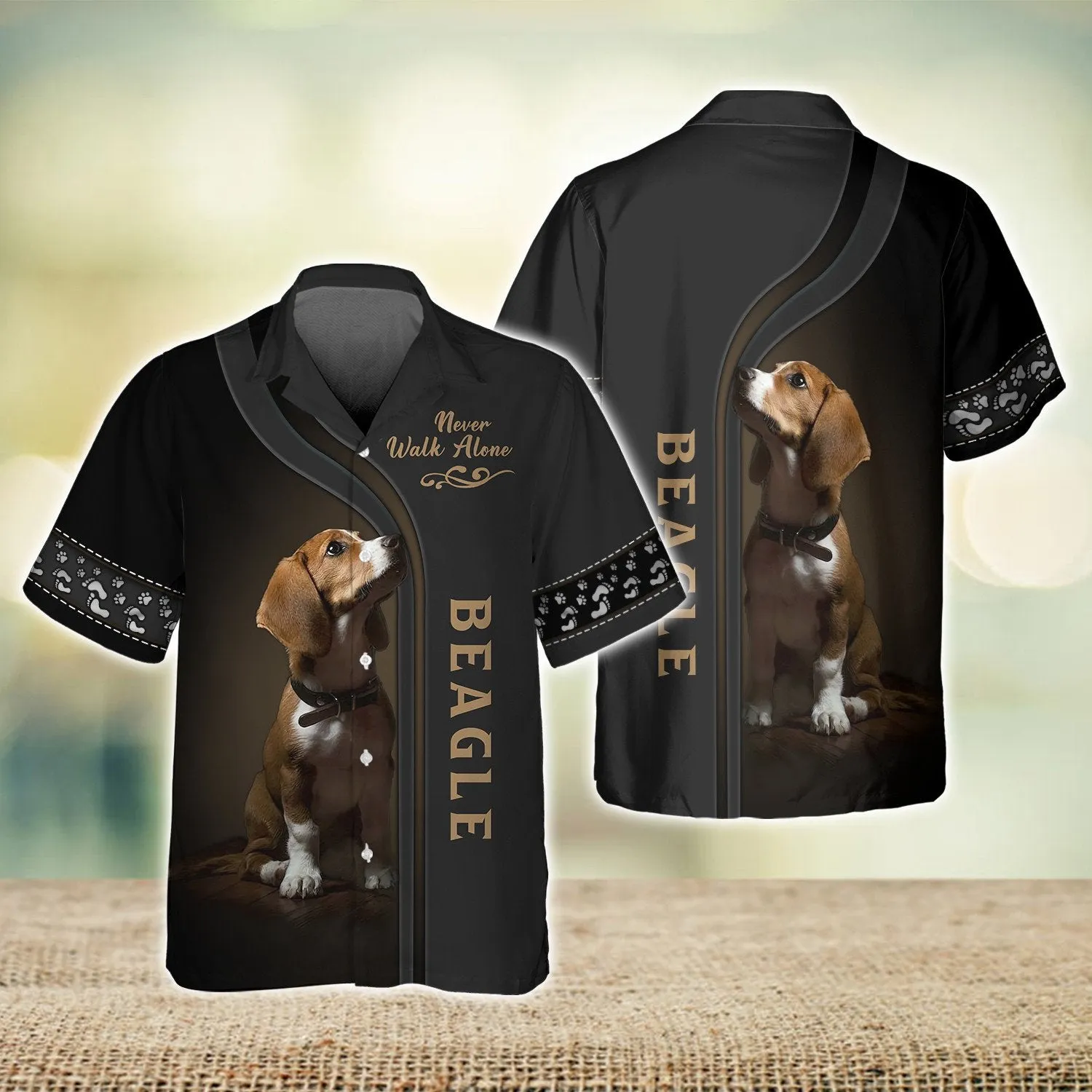 Beagle Lover Never Walk Alone 3D Full Print Shirts 2761, Shirt For Dog Lovers, Dog Memorial Gifts for loss of Dog