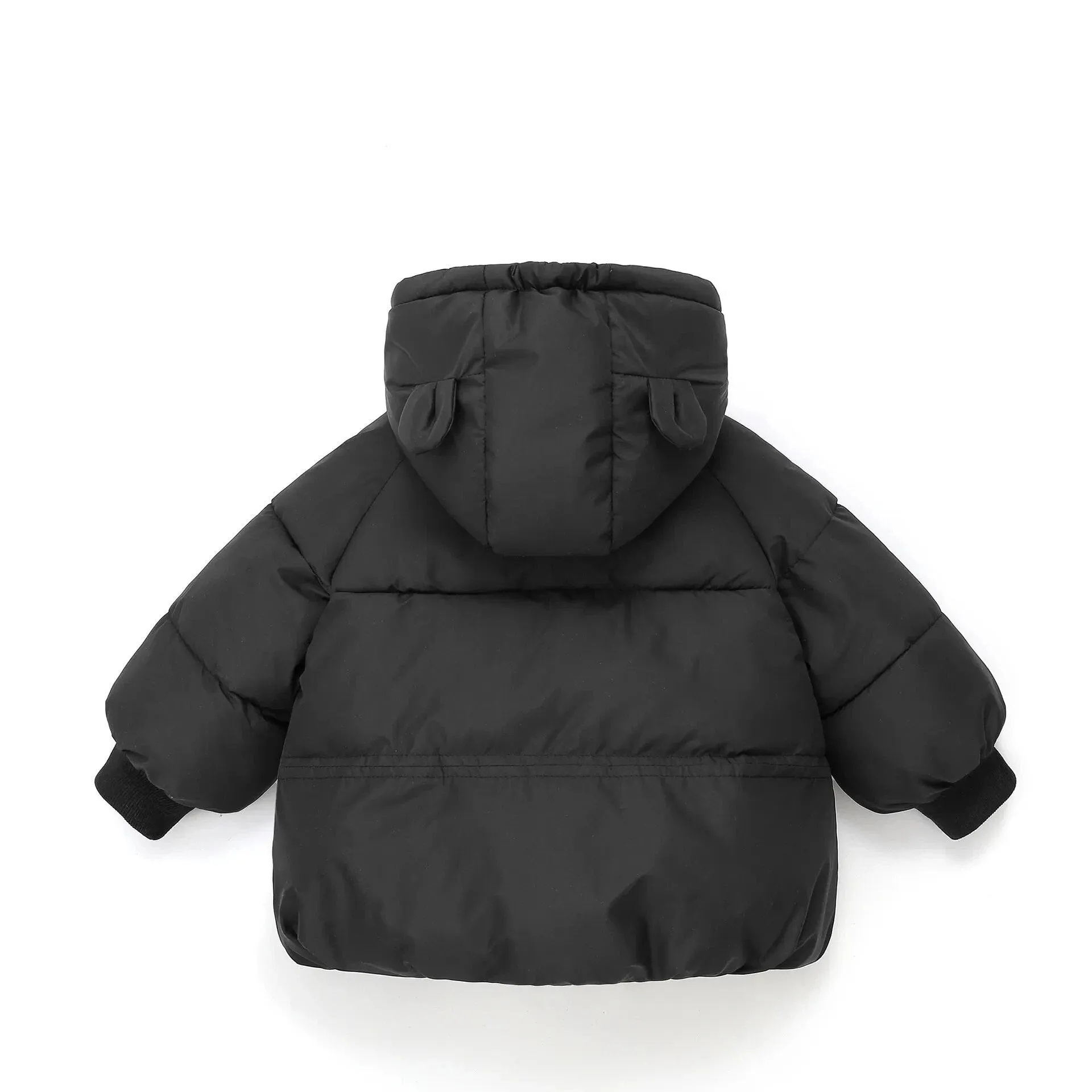 Bear Hooded Zip-Up Puffer Jacket for Kids