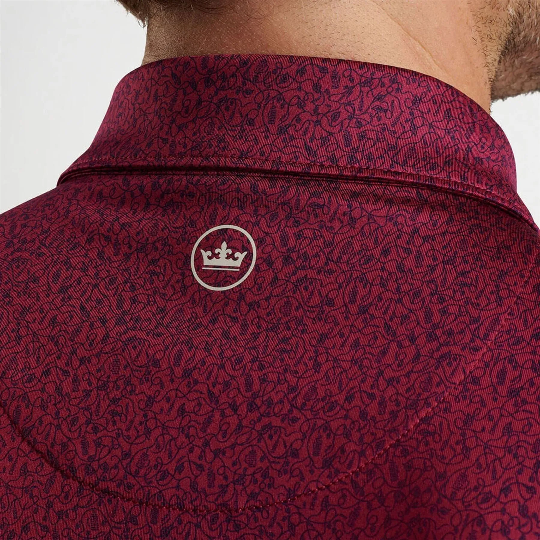 Beer Garden Performance Jersey Polo Pomegranate - AW24