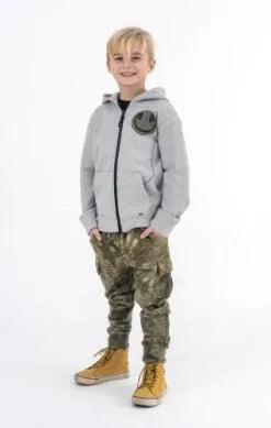 Boys Sweatshirt | Strivers Hoodie: Happy Tunes- Heather Mist | Appaman