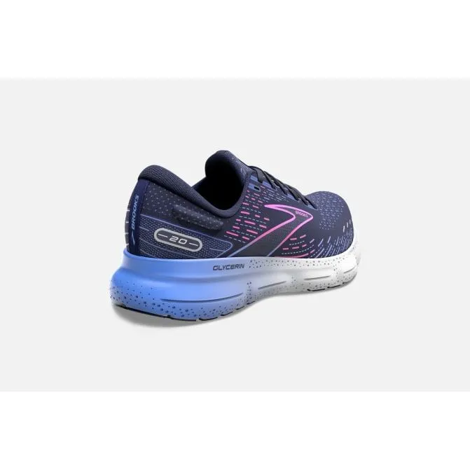 Brooks Women's Glycerin 20 Wide (D) - Peacoat/Pink