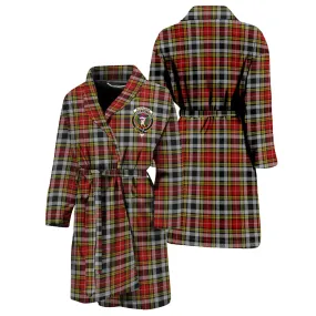 Buchanan Old Dress Tartan Bathrobe with Family Crest