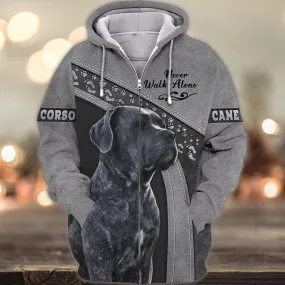 Cane Corso Love Never Walk Alone, Shirt For Dog Lovers, Dog Memorial Gifts for loss of Dog