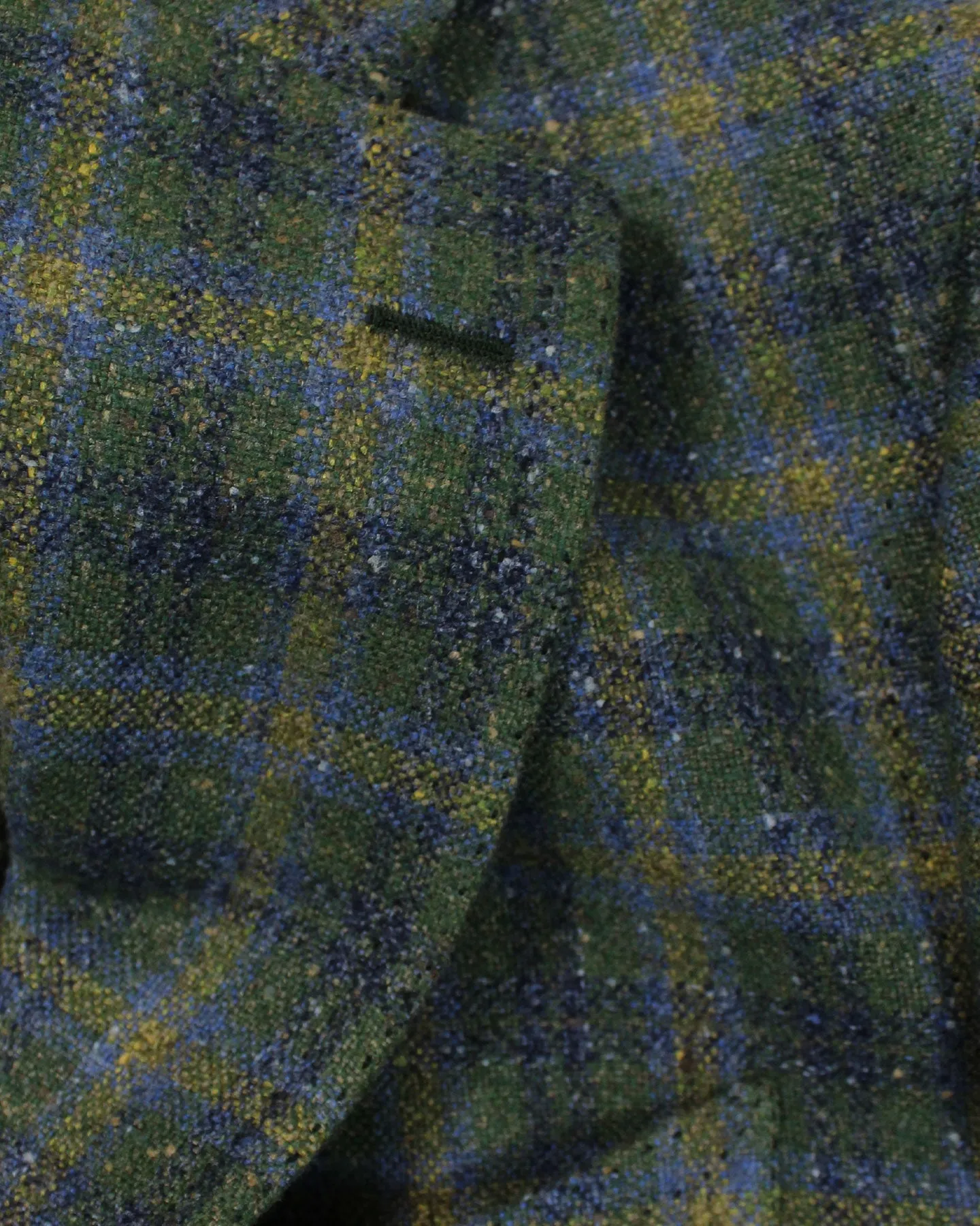 Cesare Attolini Sport Coat Green Plaid Blazer Cashmere Silk EU 48/ US 38