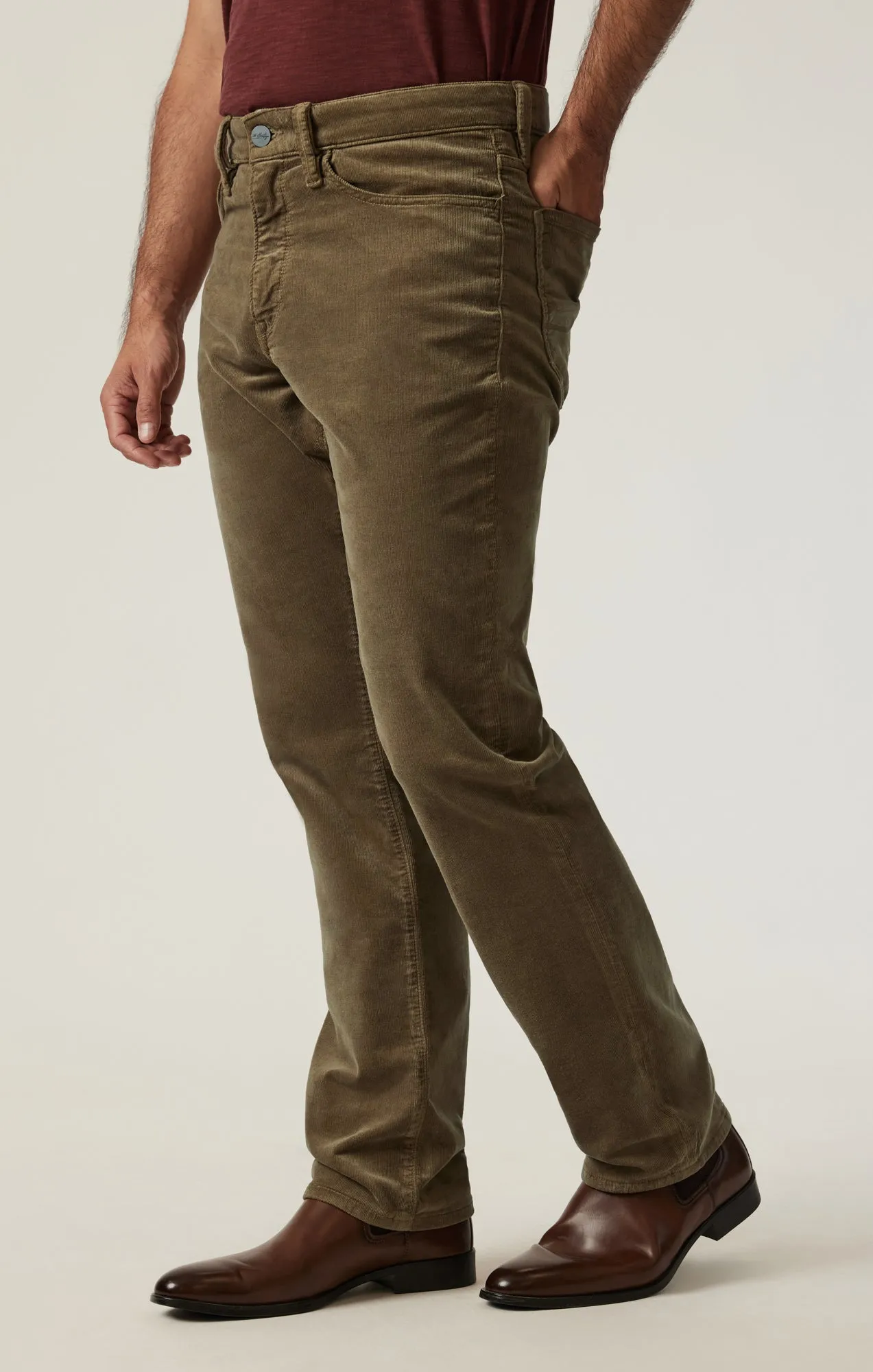 Charisma Relaxed Straight Pants in Tobacco Cord