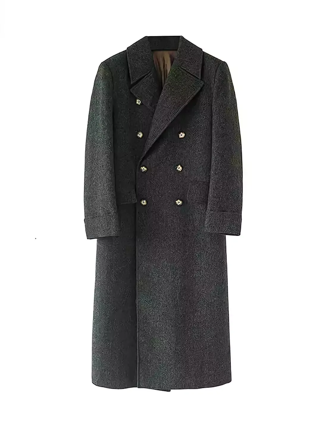 Classic Double-Breasted Wool Coat