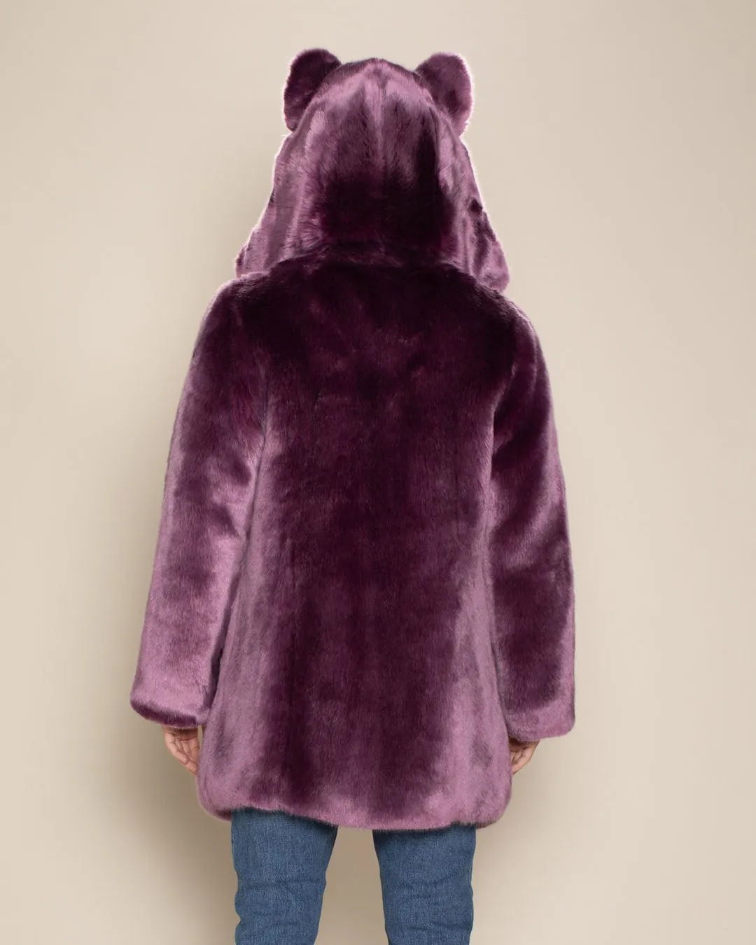 Classic Men's Faux Fur Coat | Lavender Wolf