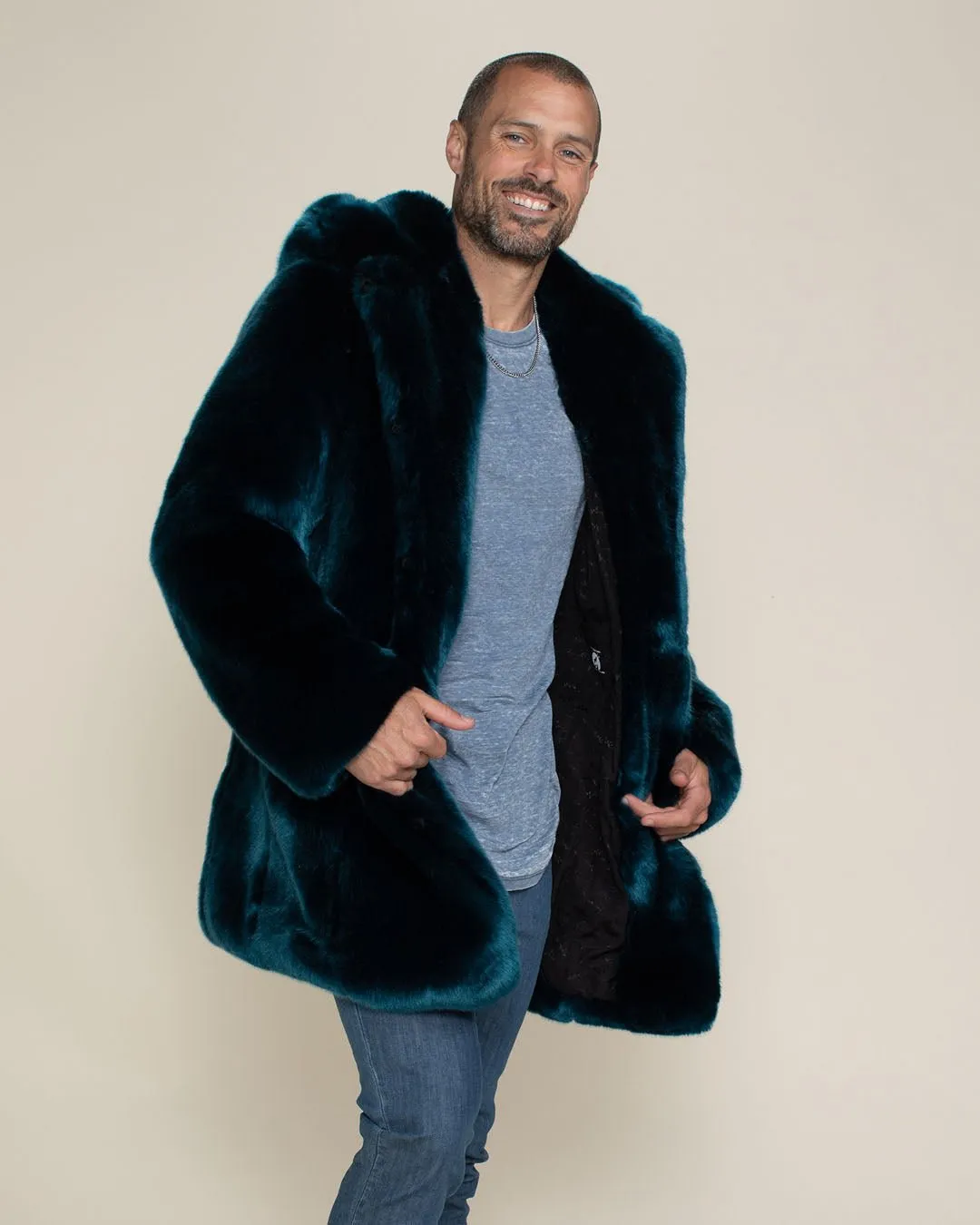 Classic Men's Faux Fur Coat | Royal Wolf