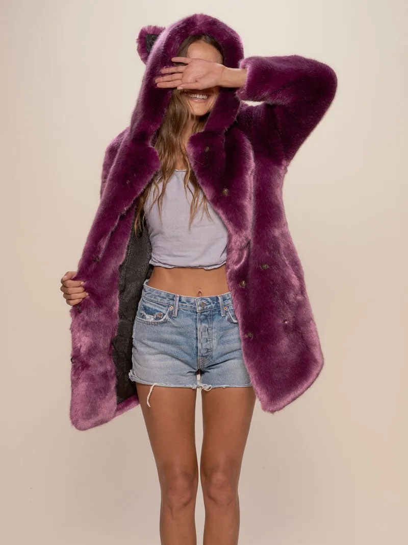 Classic Women's Faux Fur Coat | Lavender Wolf