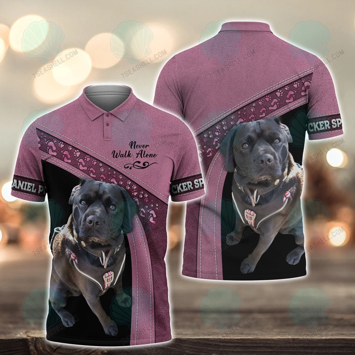 Cocker Spaniel Pug Love Never Walk Alone 3D Full Print Shirts, Christmas Shirt for Dog Lovers