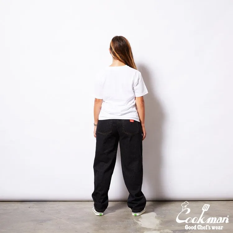 Cookman Chef Pants Semiwide- Denim : Black