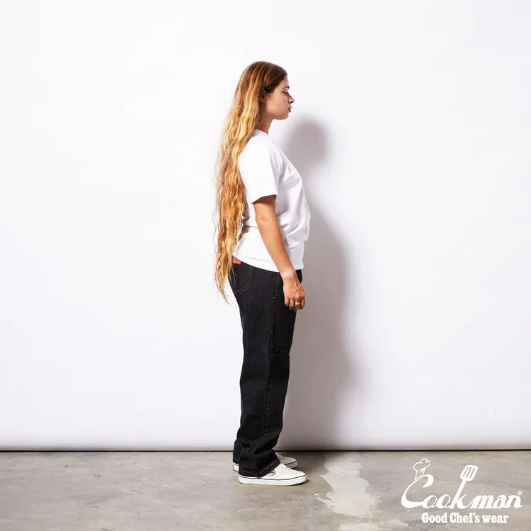 Cookman Chef Pants Semiwide- Denim : Black