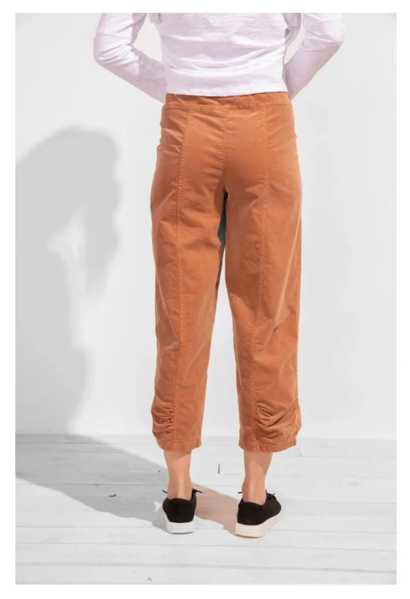 Corduroy Ruched Stretch Flood Pant by Escape