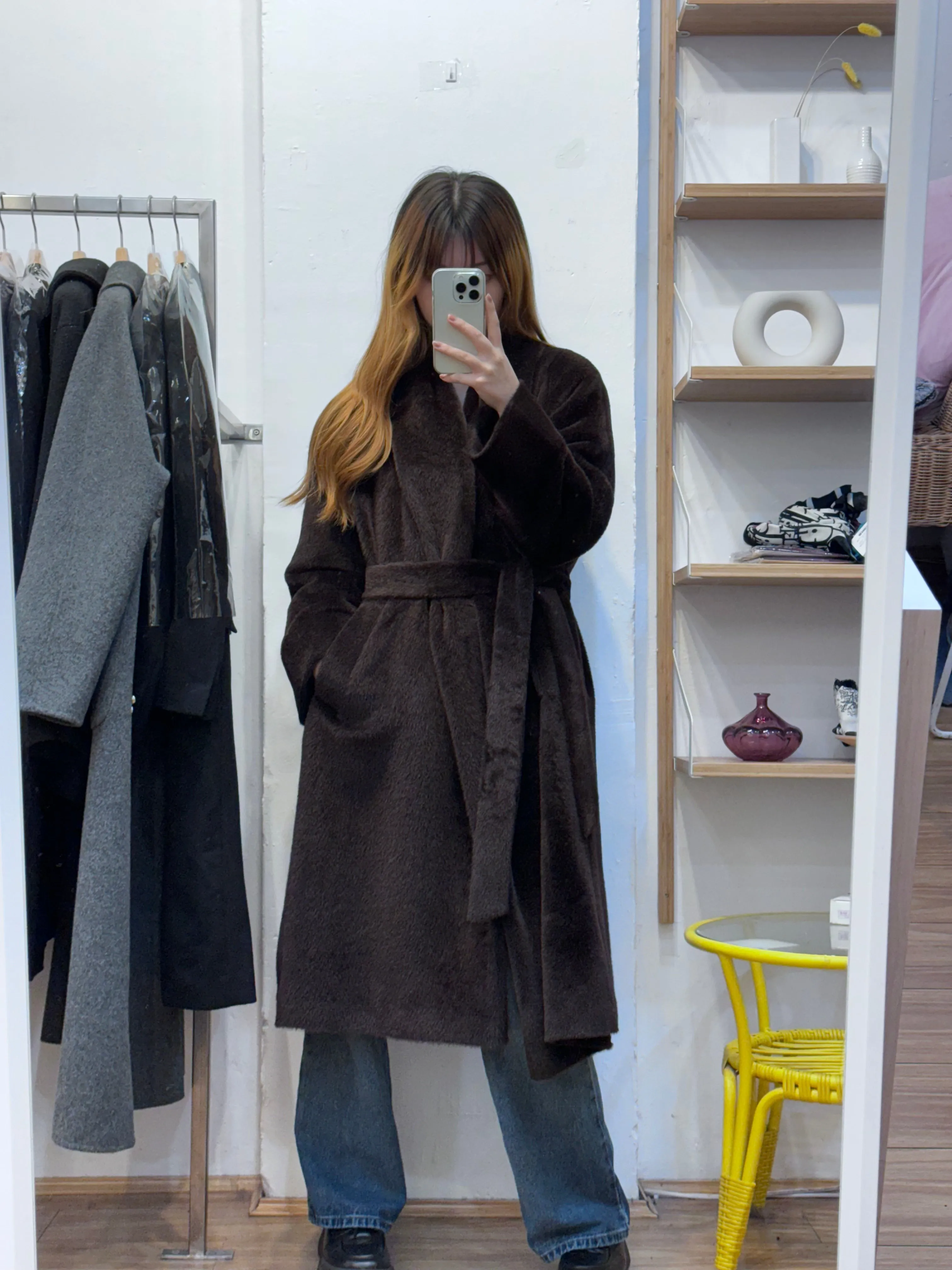 Cozy Brown Alpaca Coat