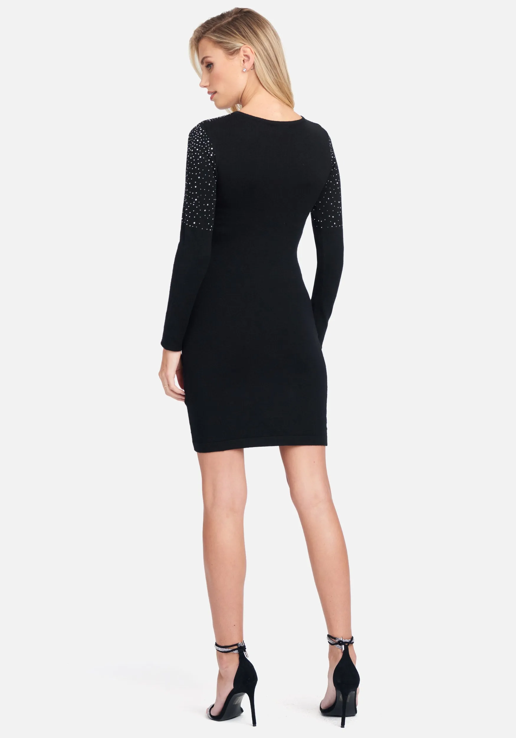 Crew Neck Sweater Dress