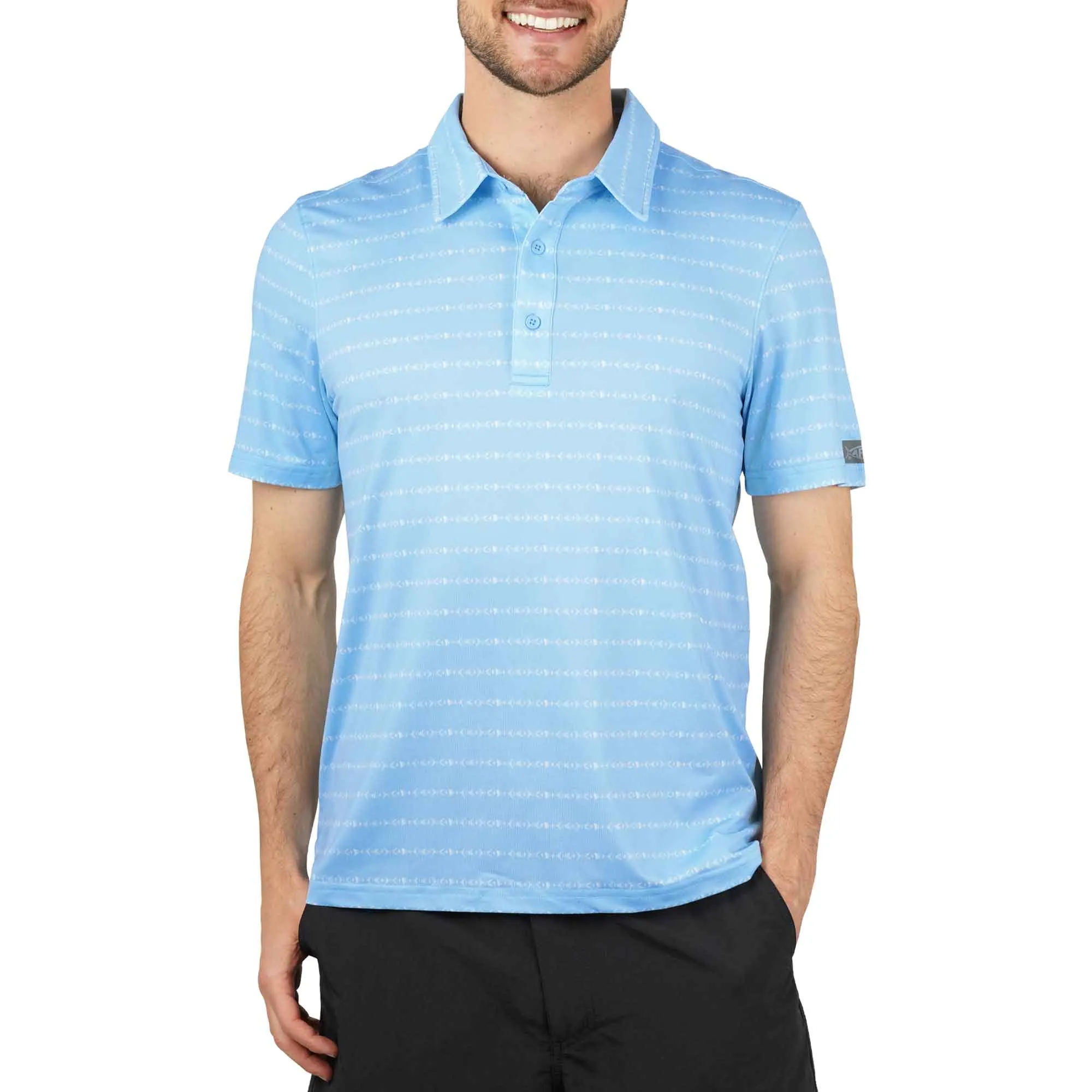 Cypress Printed Performance Polo Shirt