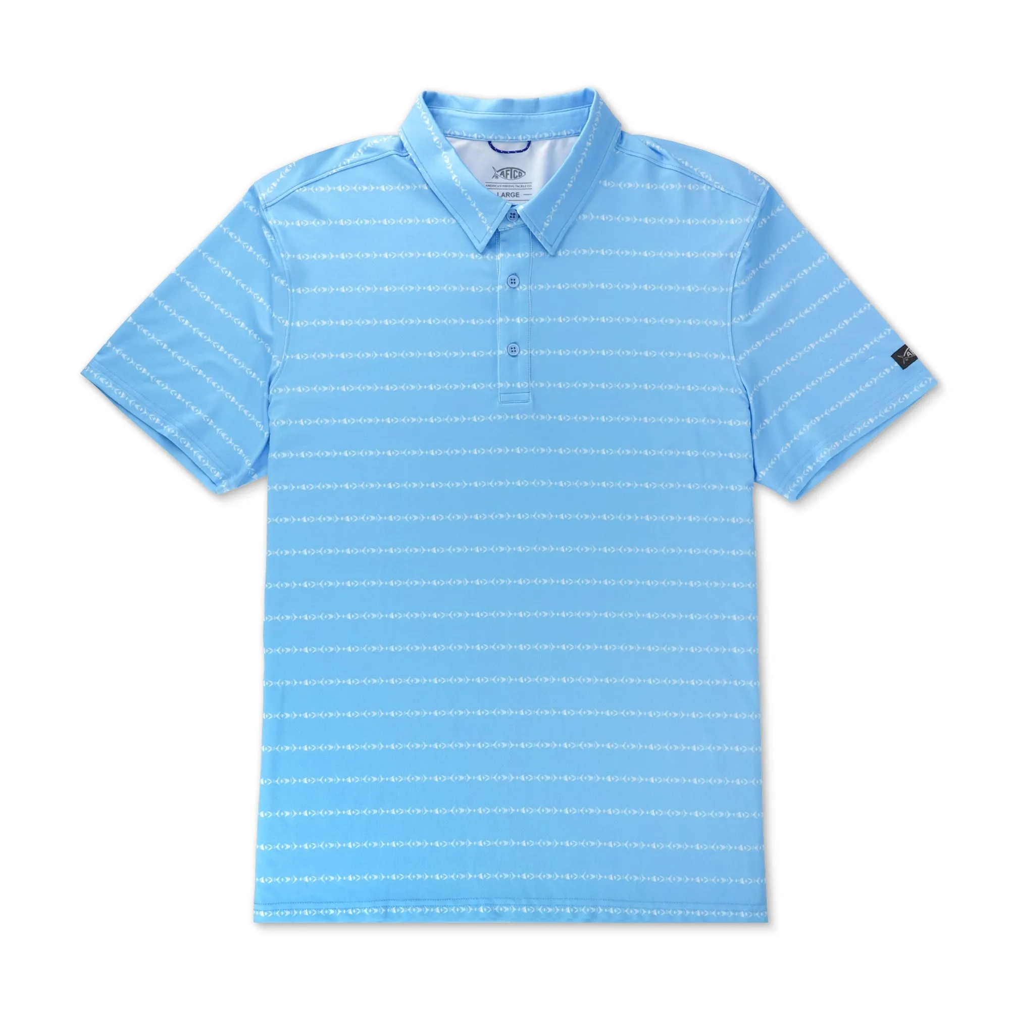 Cypress Printed Performance Polo Shirt