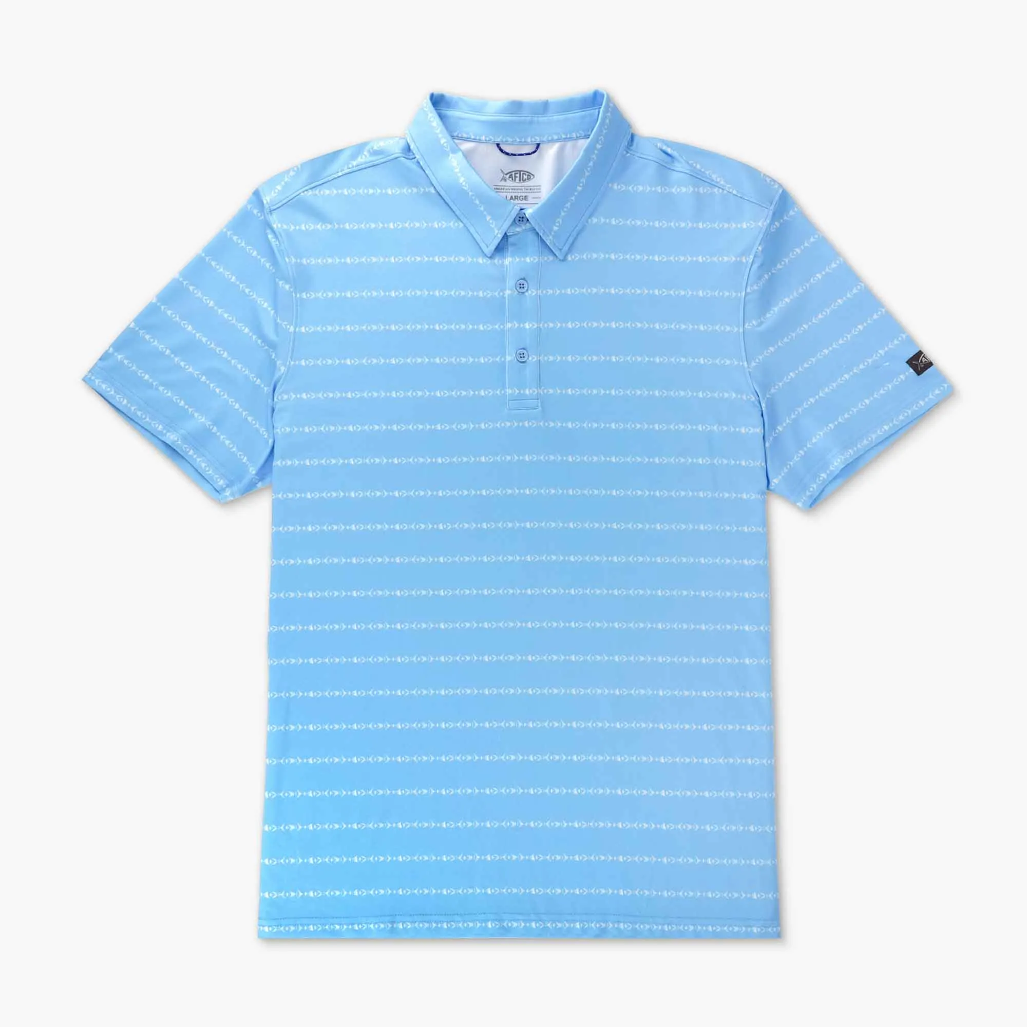 Cypress Printed Performance Polo Shirt