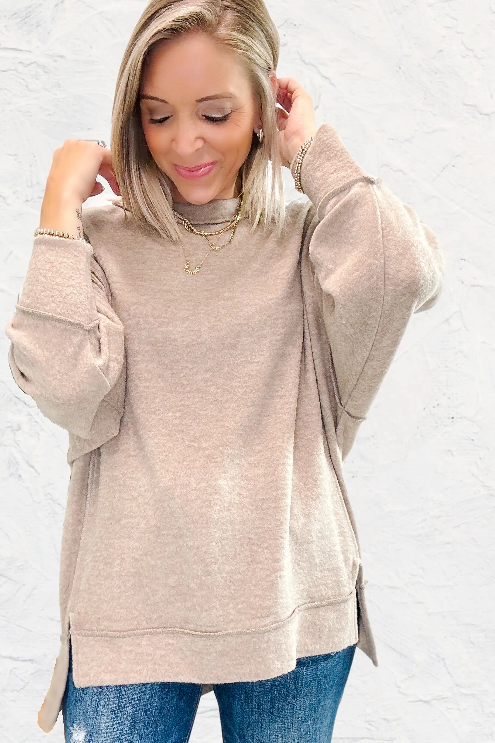 Days Ahead Sweater - Light Mocha