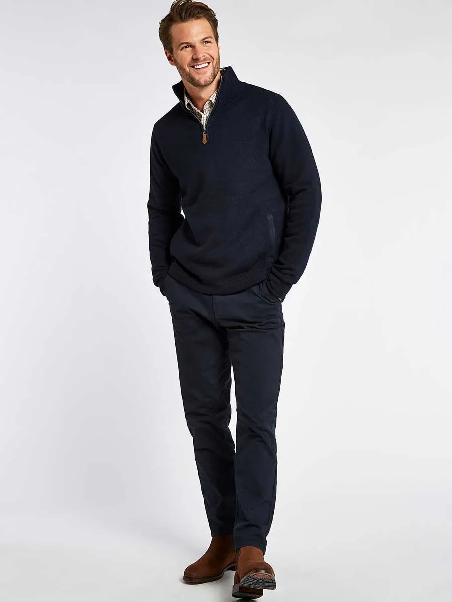 DUBARRY Feeney Zip Neck Windproof Sweater - Men's - Navy