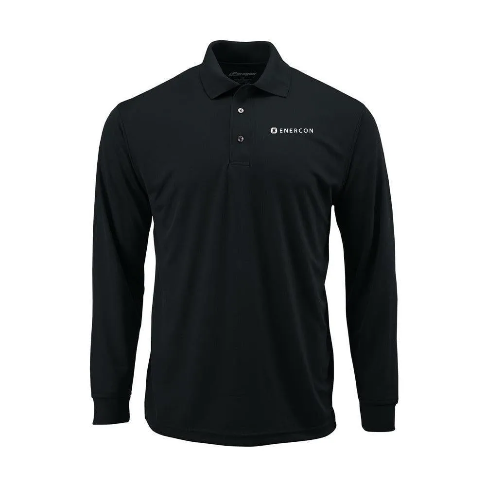 ENERCON Black Paragon  Prescott Long Sleeve Polo