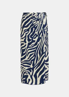 Essentiel Antwerp Flavia Dress in Navy Zebra Combo