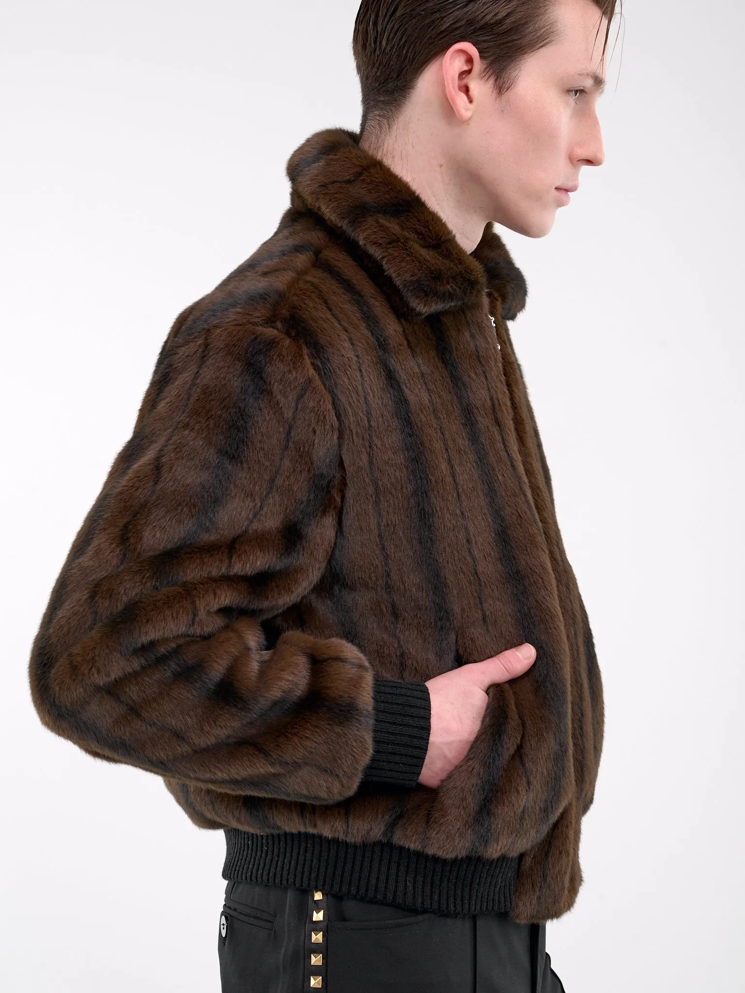 Faux-Mink Harrington Jacket (JA14-CH02-FAUX-MINK)