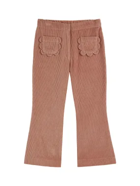 Flower Pocket Corduroy Pants