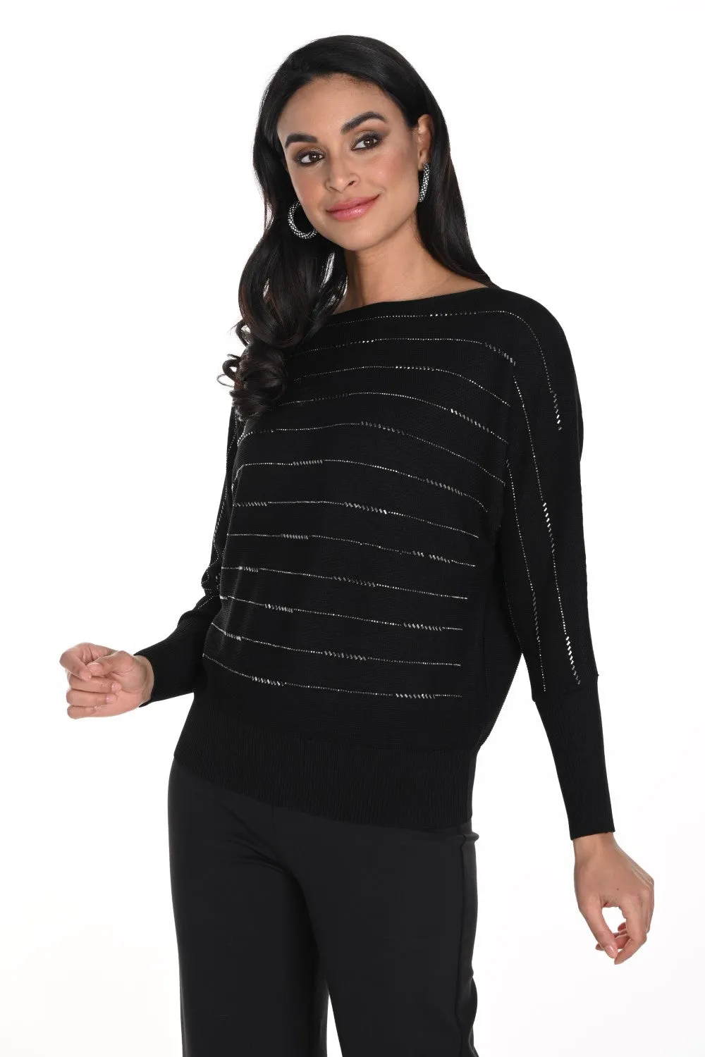 Frank Lyman Sweater 243437U Black/Gunmetal