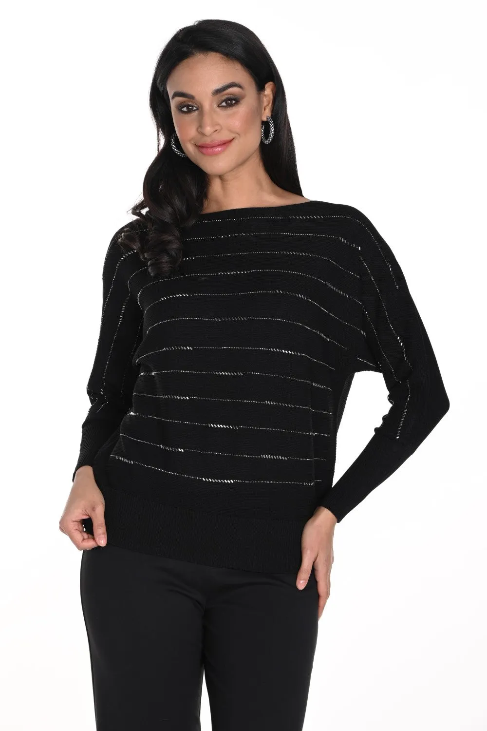 Frank Lyman Sweater 243437U Black/Gunmetal