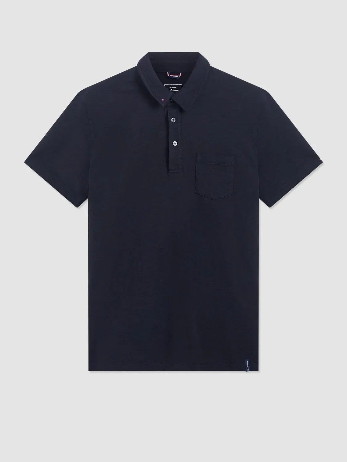 Garment Dye Beatnik Polo - Washed Black