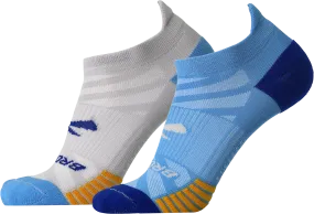 Ghost Lite No Show Sock 2-Pack (435 - Blue/Peacoat & Light Grey/Blue)