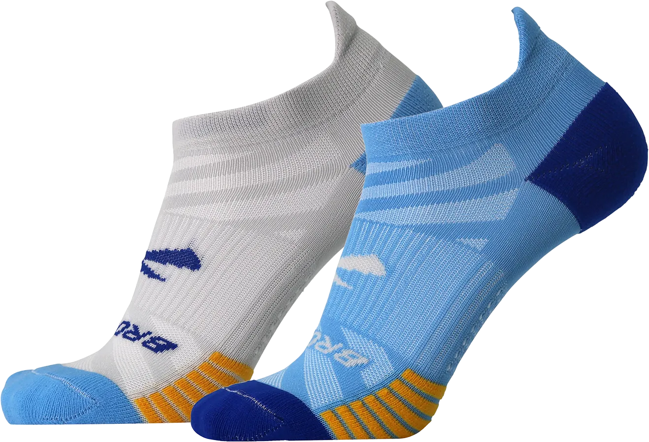 Ghost Lite No Show Sock 2-Pack (435 - Blue/Peacoat & Light Grey/Blue)