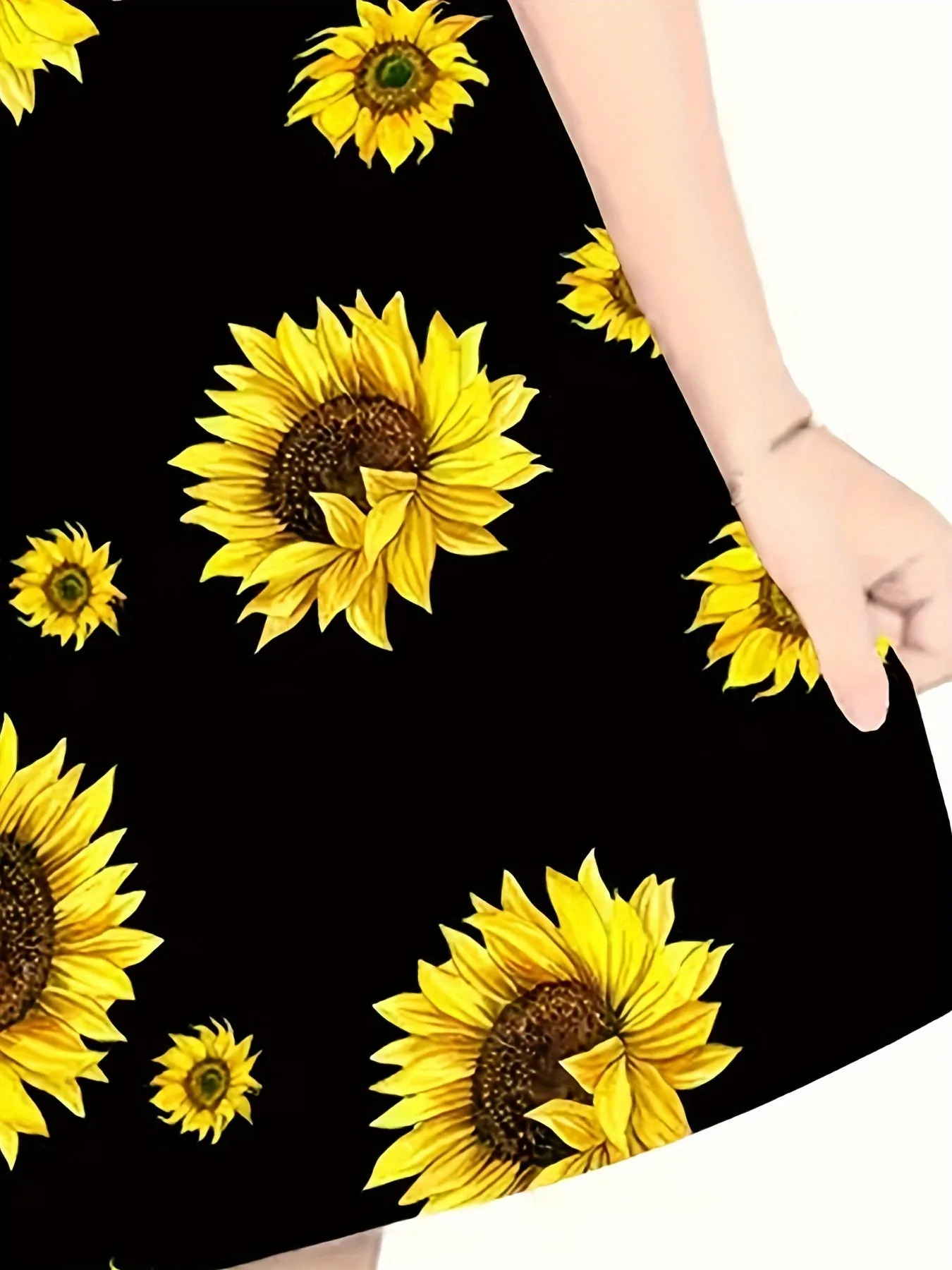 Girls Sunflower Delight - Sleeveless Breathable Dress for Summer Parties & Outdoors, Perfect Gift Idea in a Pretty Gift Box