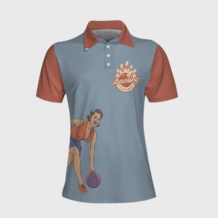 Grab Your Balls We Are Going Bowling Short Sleeve Women Polo Shirt, Funny Bowling Shirt For Women, Ladies Bowling Gift Coolspod